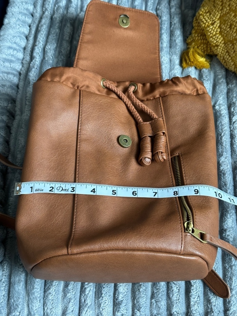 Universal Thread Brown Faux Leather Backpack Purse - Picture 9 of 10
